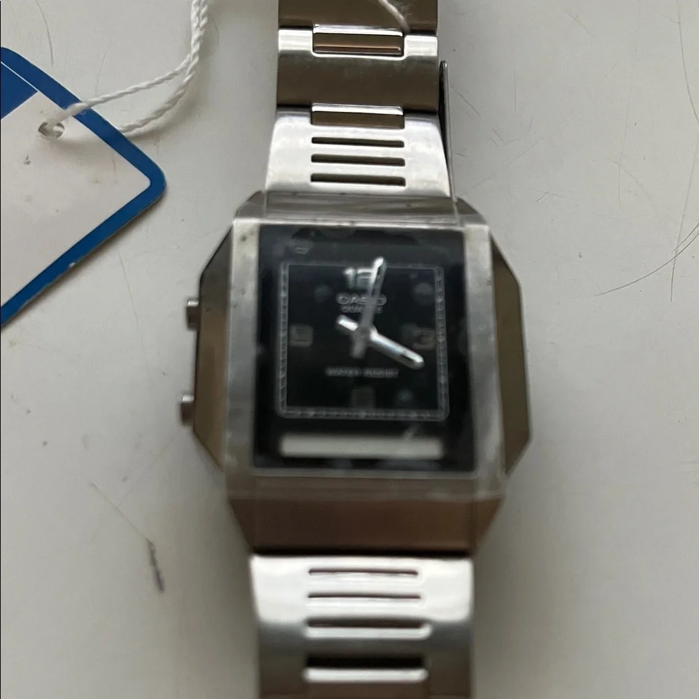 CASIO Silver Rectangular Dial Watch - Picture 2 of 4
